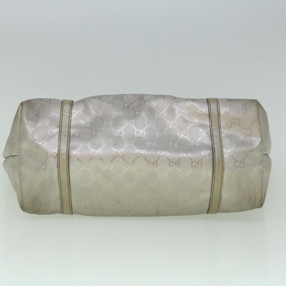 GUCCI GG Implement Canvas Tote Bag Silver 197953 60394