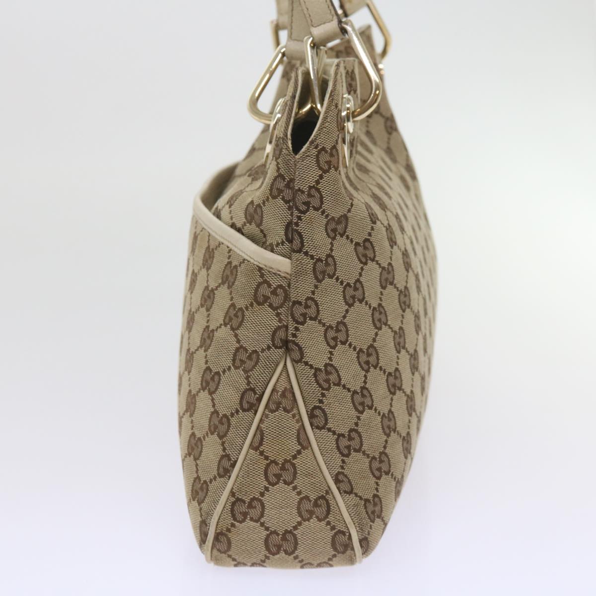 GUCCI GG Canvas Tote Bag Beige 121023 60518