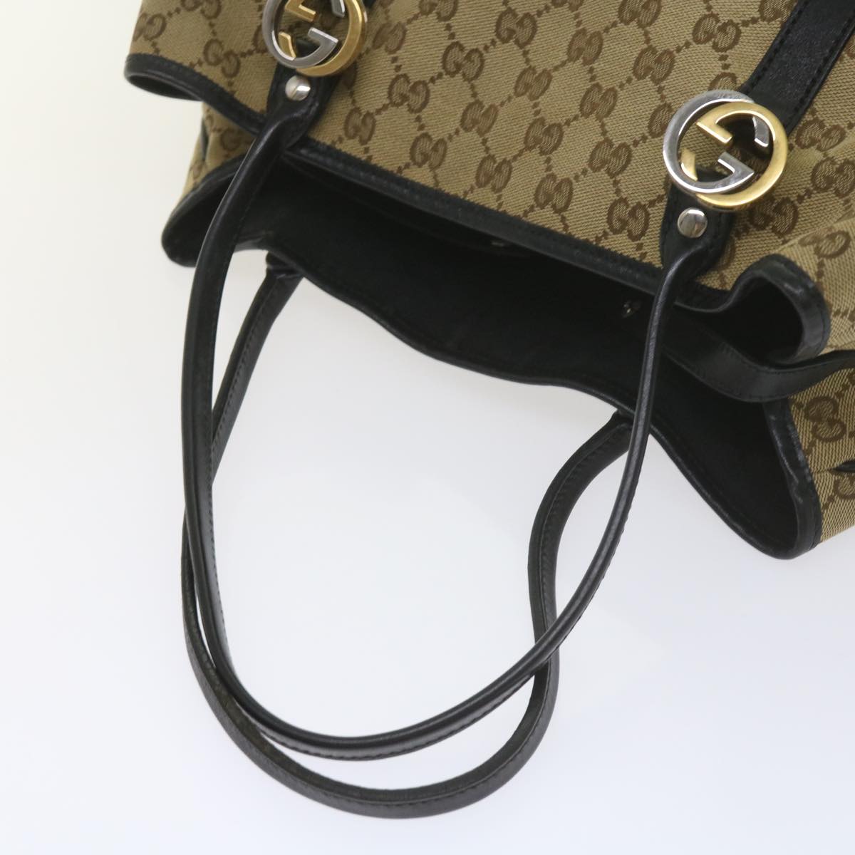 GUCCI GG Canvas Tote Bag Beige 232957 60522