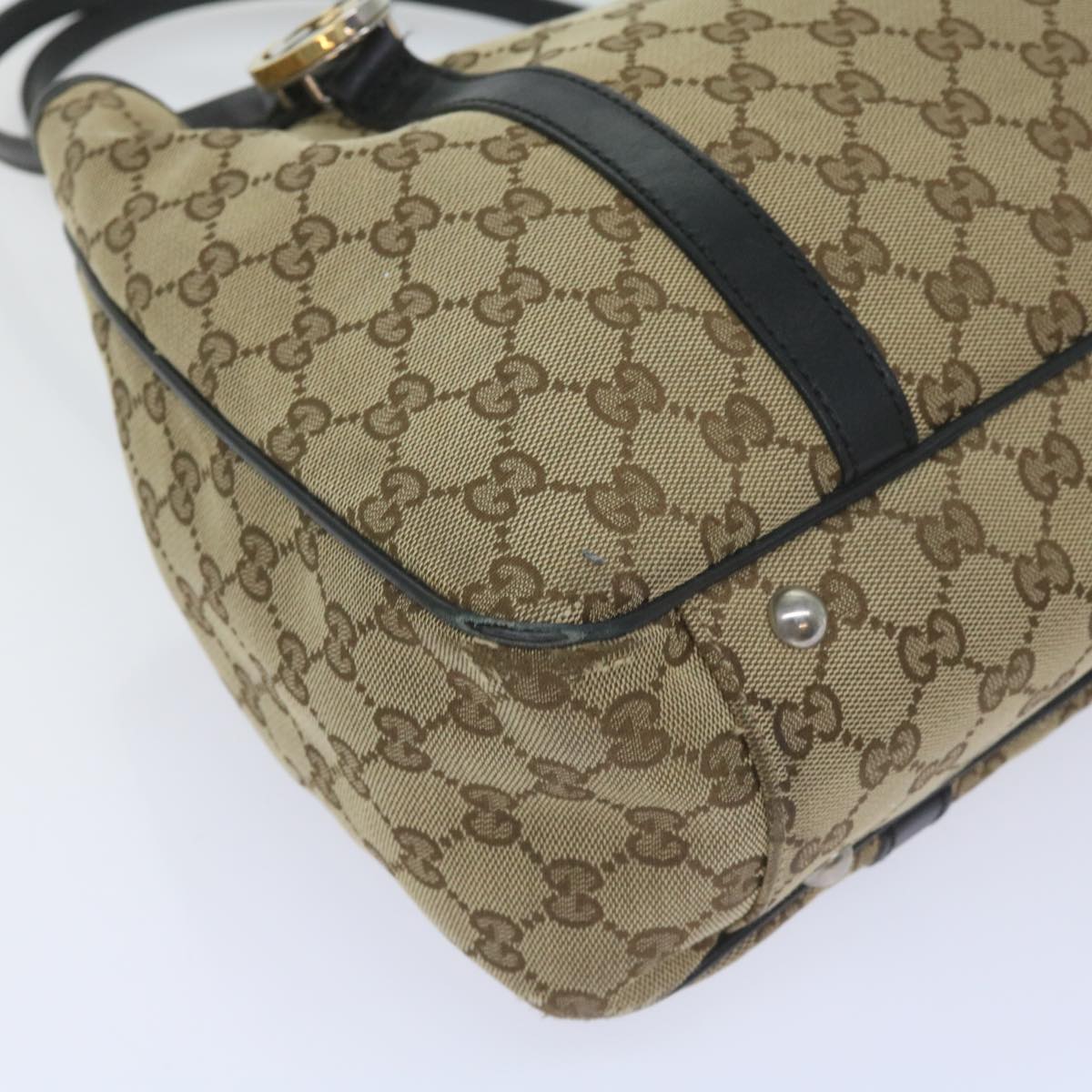 GUCCI GG Canvas Tote Bag Beige 232957 60522