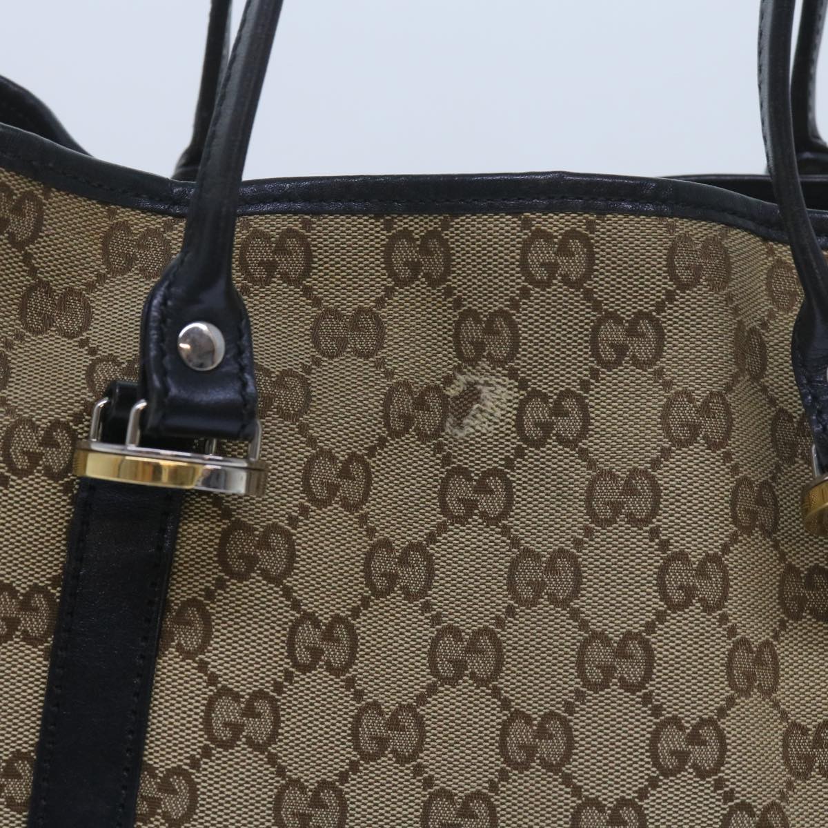 GUCCI GG Canvas Tote Bag Beige 232957 60522