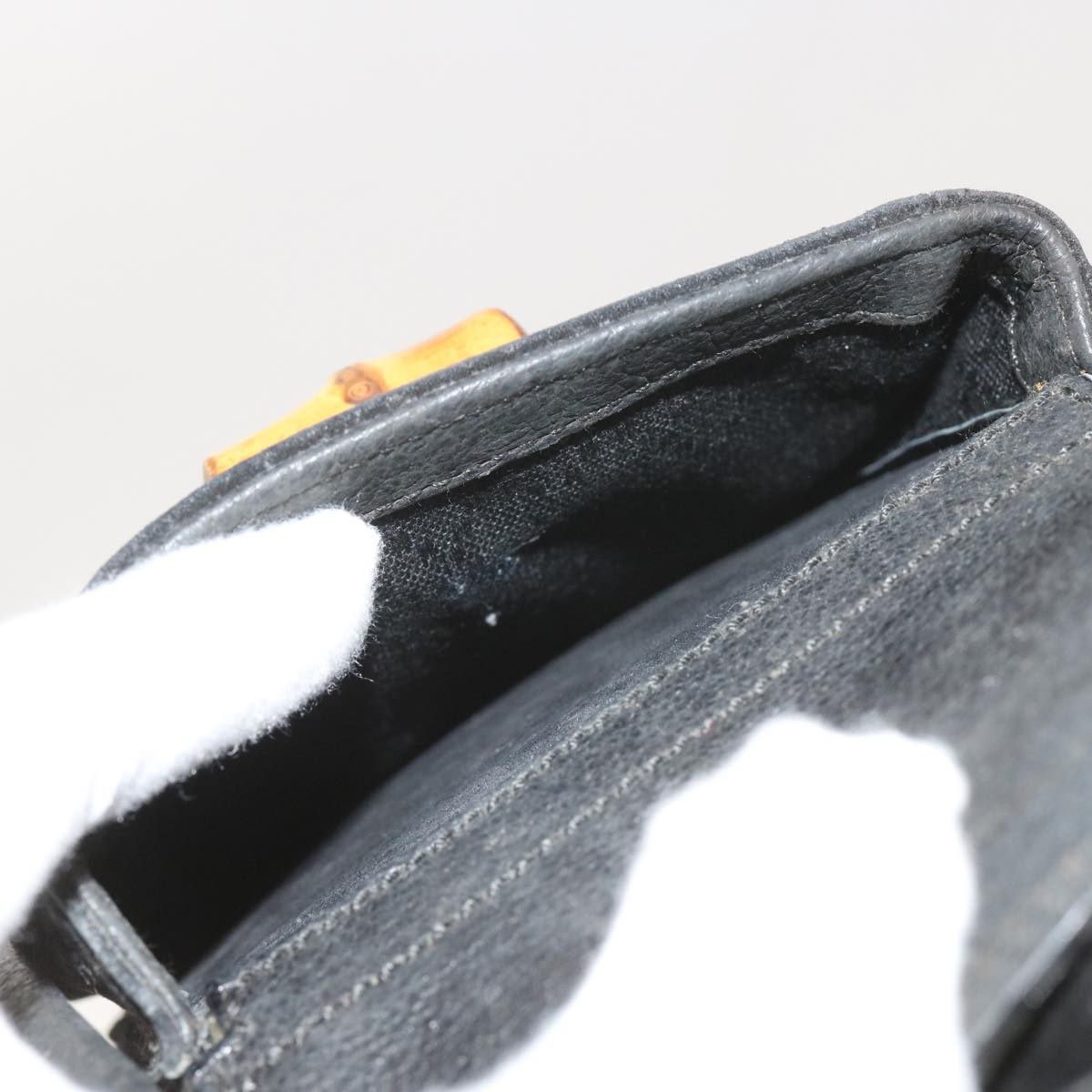 GUCCI Bamboo Backpack Suede Black 003 1119 0016 60693