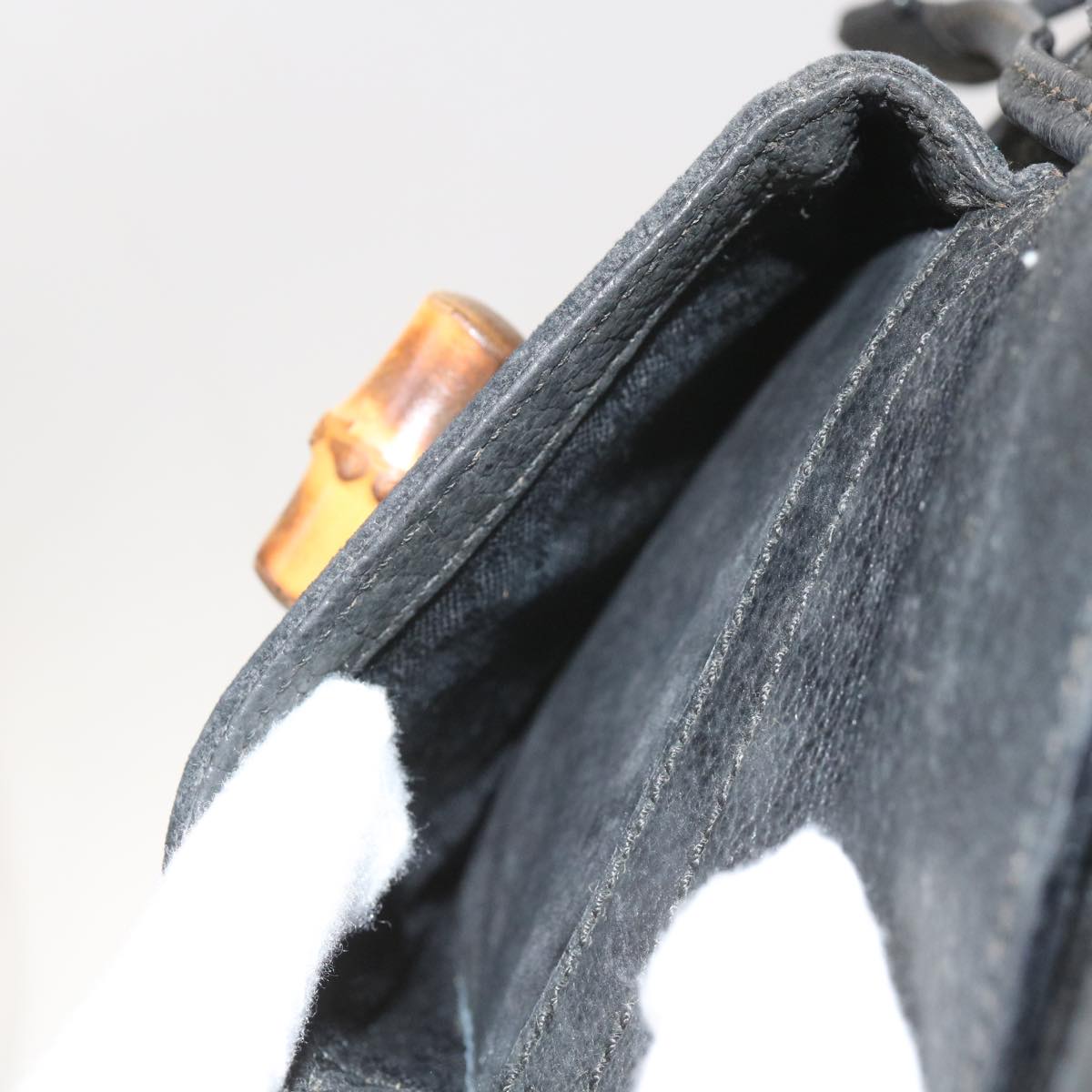 GUCCI Bamboo Backpack Suede Black 003 1119 0016 60693