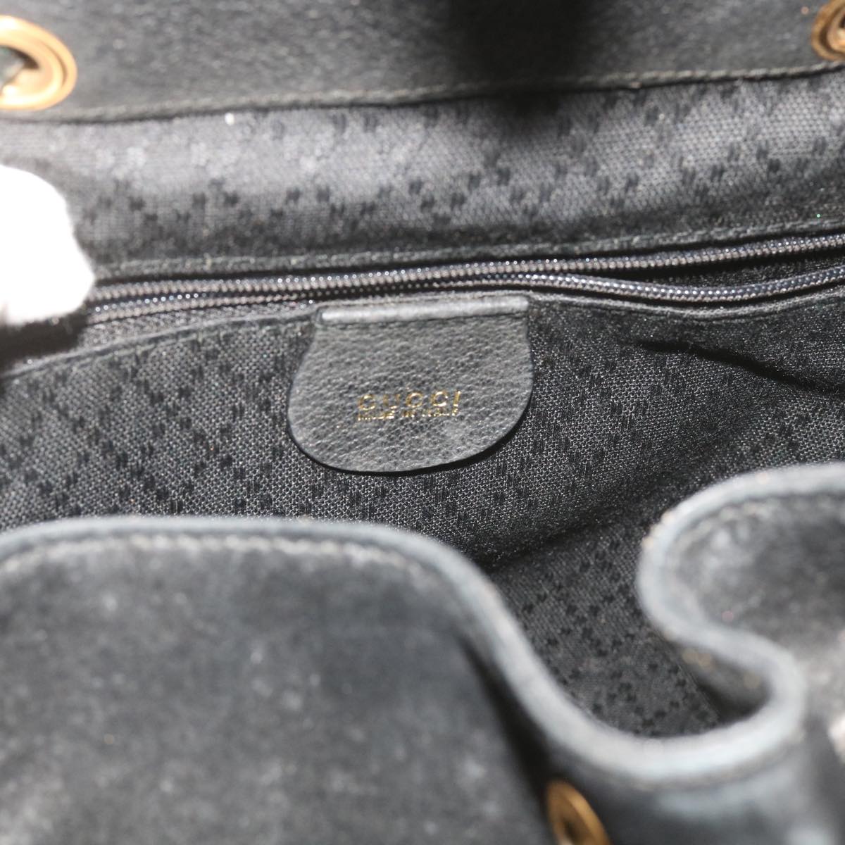 GUCCI Bamboo Backpack Suede Black 003 1119 0016 60693