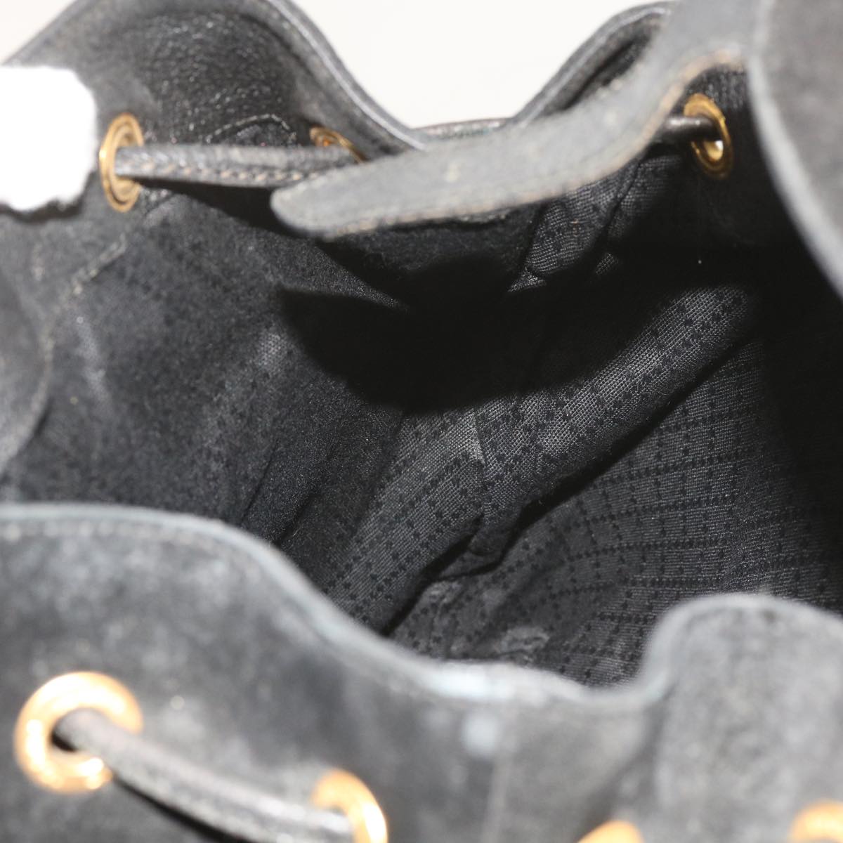 GUCCI Bamboo Backpack Suede Black 003 1119 0016 60693