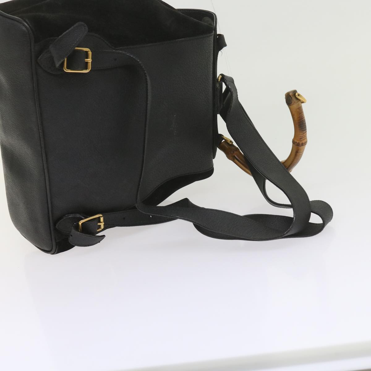 GUCCI Bamboo Backpack Suede Black 003 1119 0016 60693