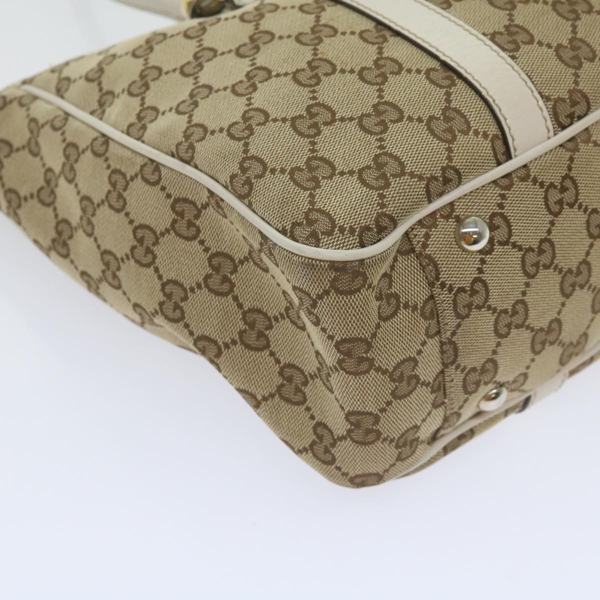 GUCCI GG Canvas GG Twins Tote Bag Beige 232957 60992