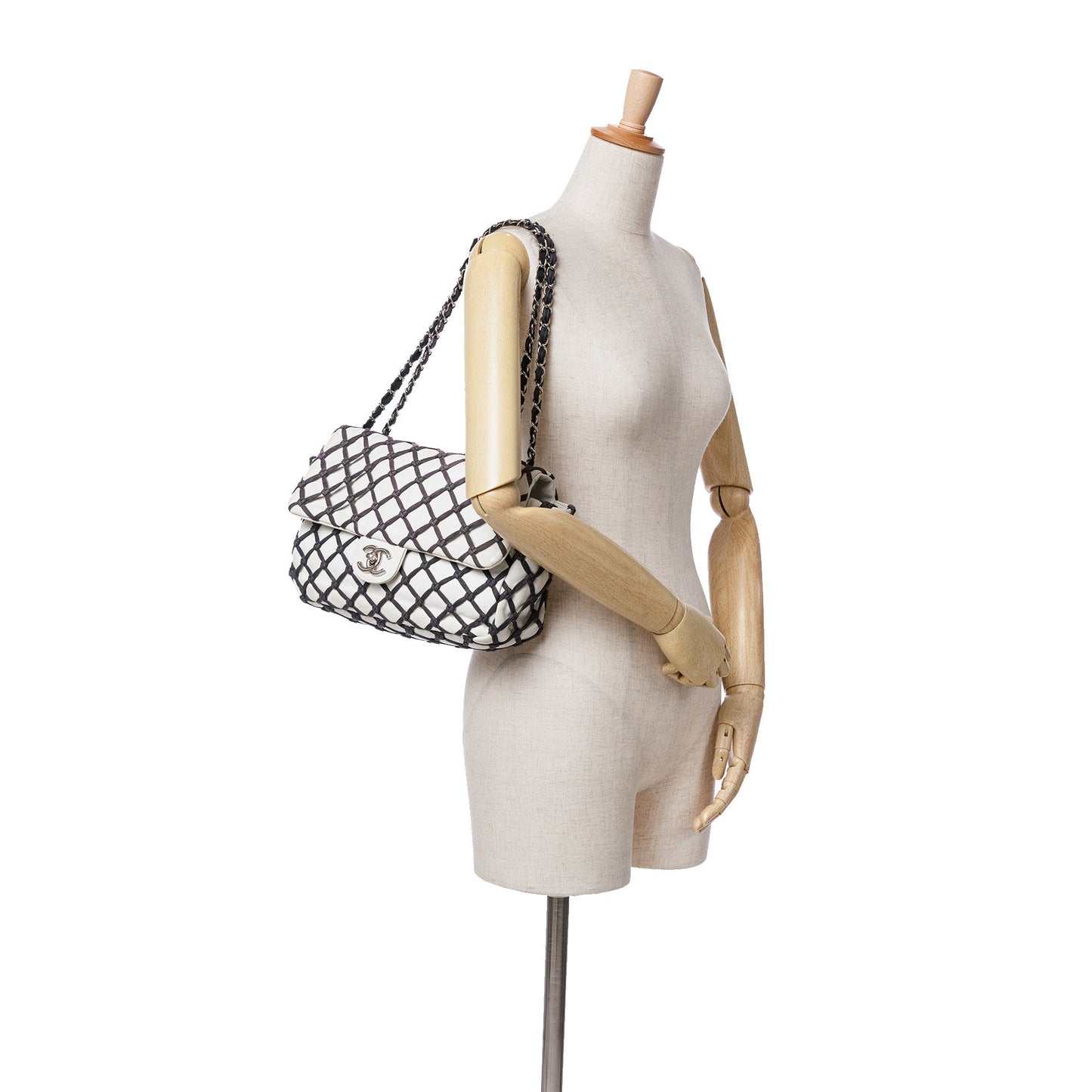 Chanel Sac Jumbo Calfskin Canebiers Net Flap