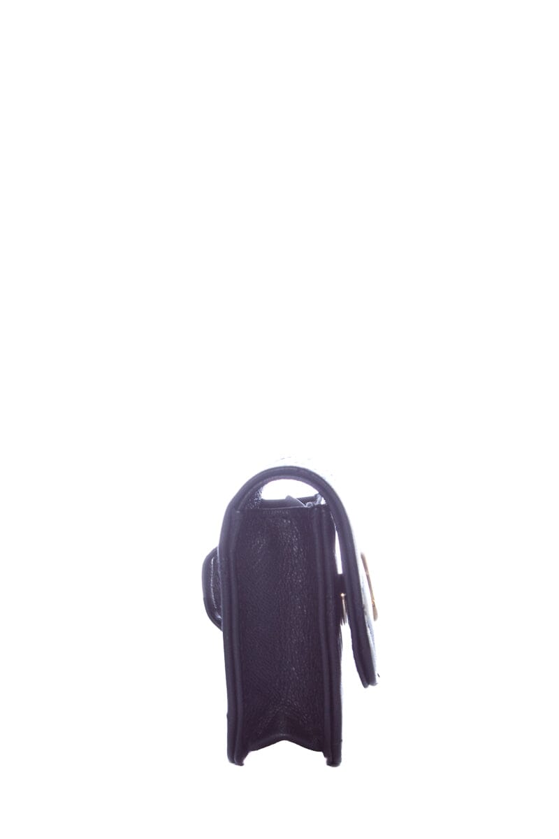 Chanel Black Mini Lambskin Flap Two Toned Hardware Belt Bag