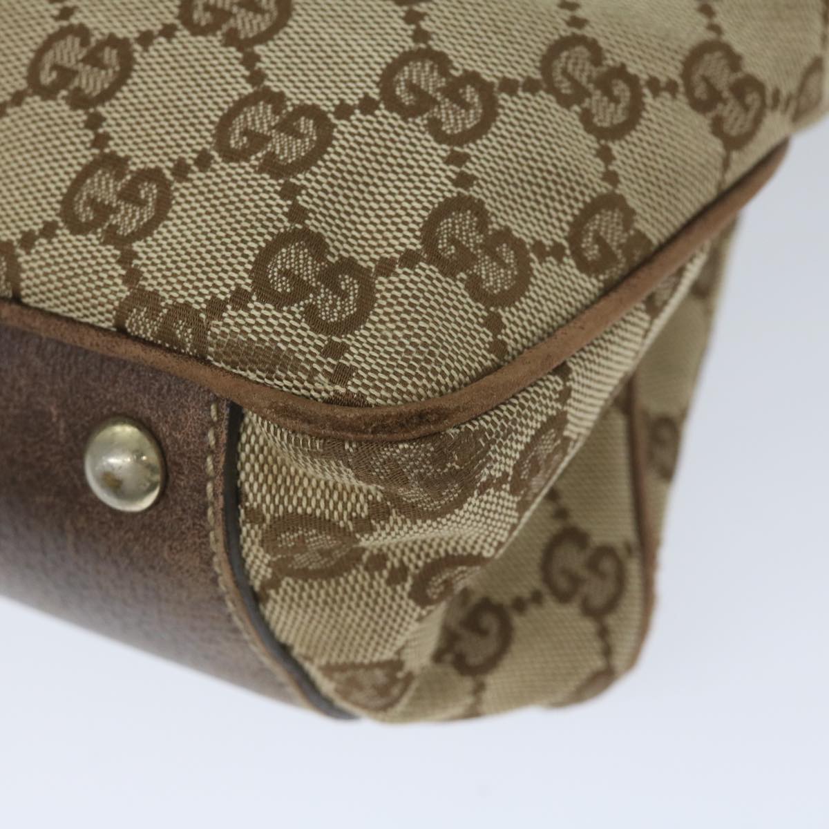 GUCCI GG Canvas Web Sherry Line Tote Bag Beige Red Green 161717 61031