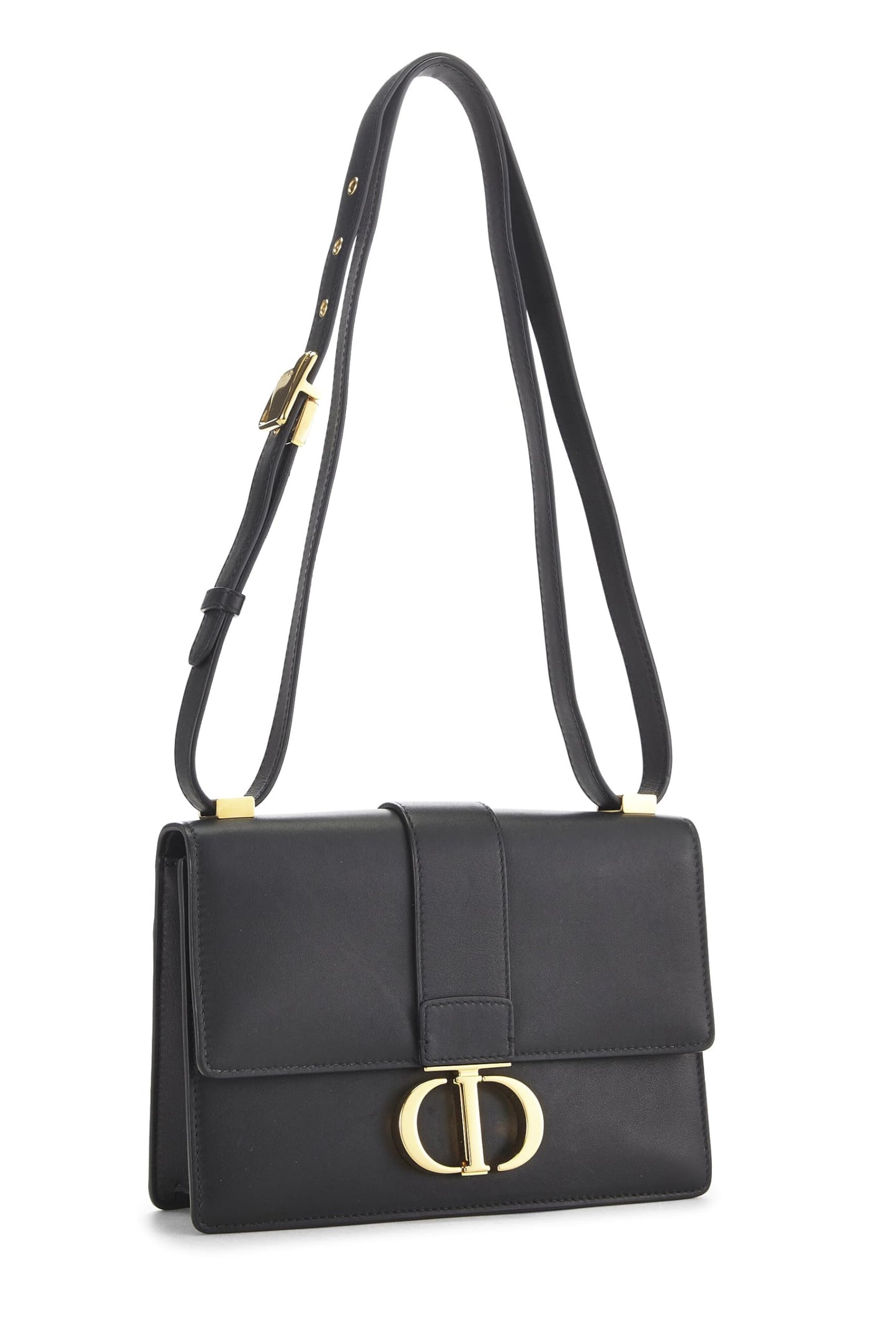 Dior, Black Calfskin 30 Montaigne Bag, Black