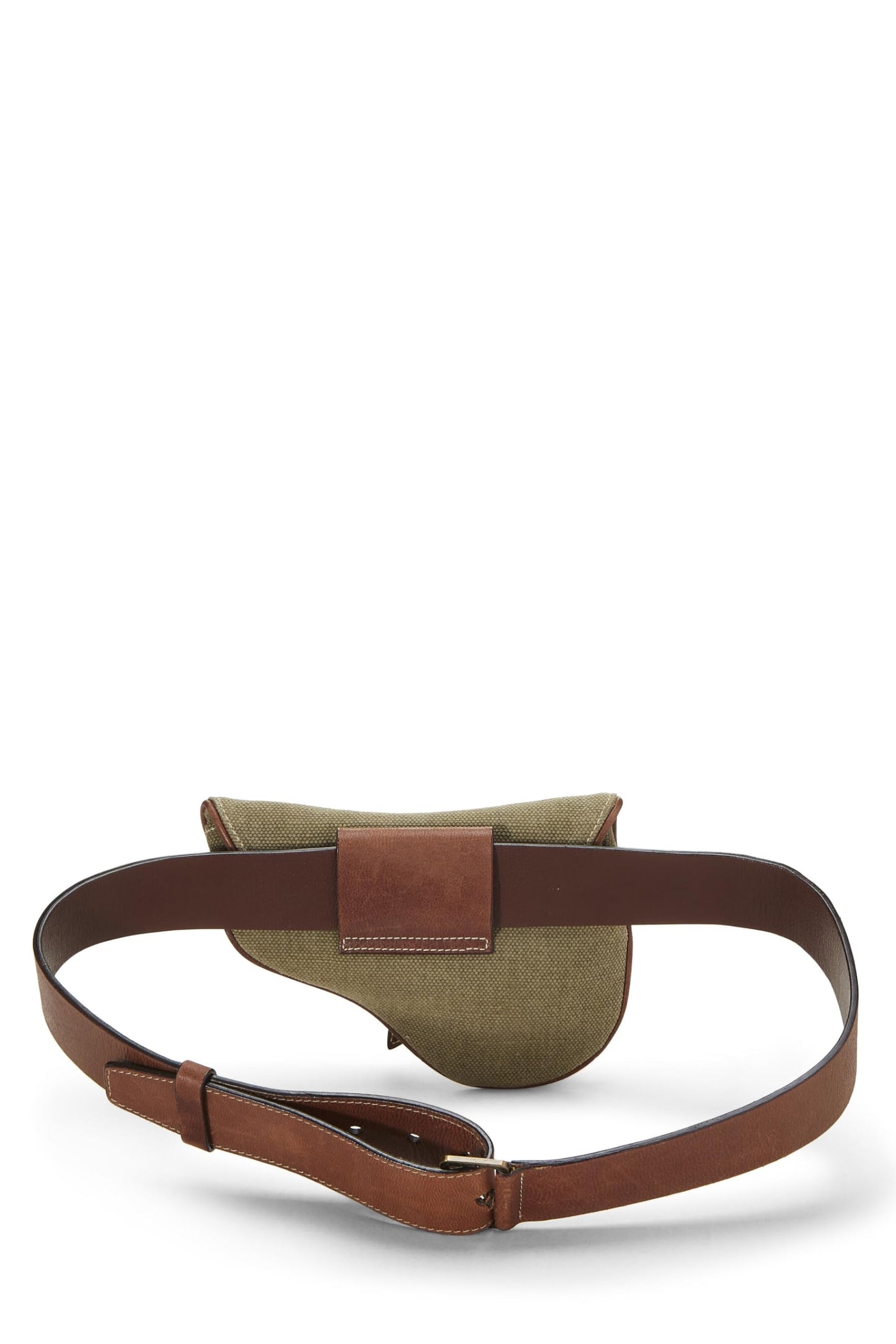 Dior, Green Canvas Saddle Belt Bag, Green