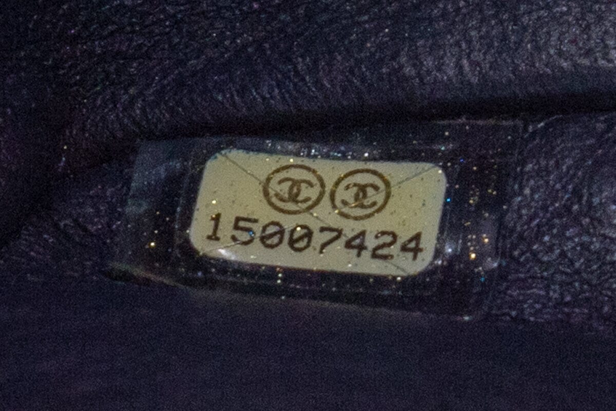 Chanel Midnight Double Flap Caviar Maxi SHW Handbag