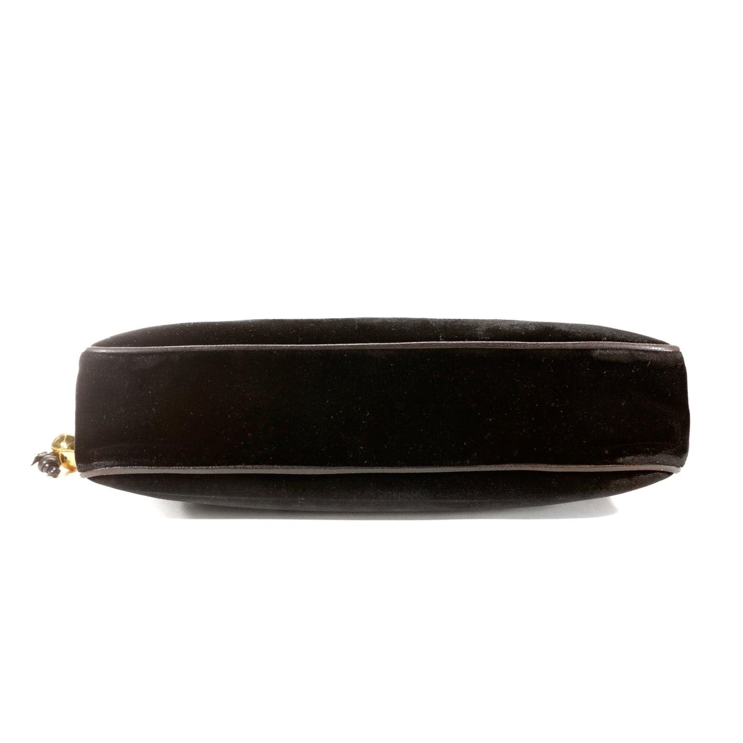Chanel Black Velvet CC Vintage Tote