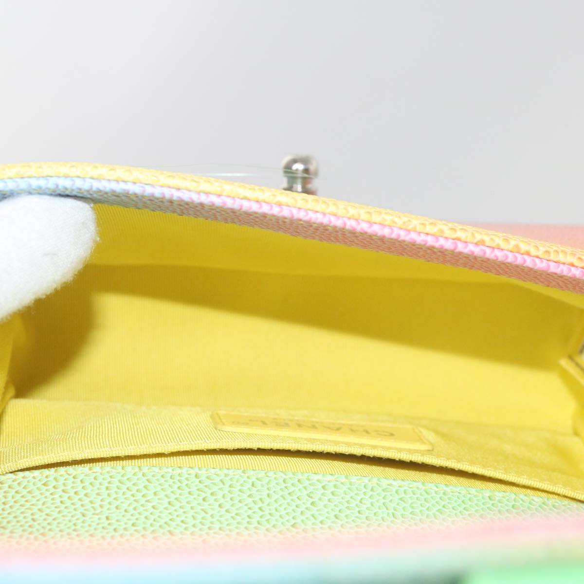 CHANEL Matelasse Boy Chanel Shoulder Bag Caviar Skin Multicolor CC 66965S