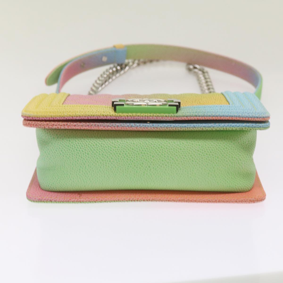 CHANEL Matelasse Boy Chanel Shoulder Bag Caviar Skin Multicolor CC 66965S