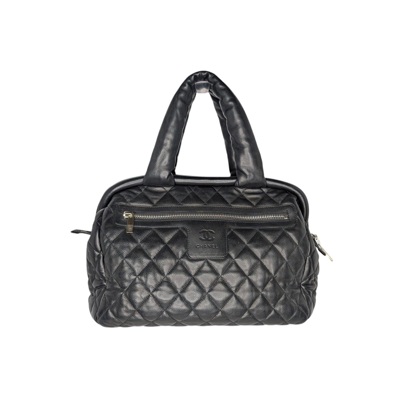 Chanel Vintage Caviar Leather Coco Cocoon Bowler Bag