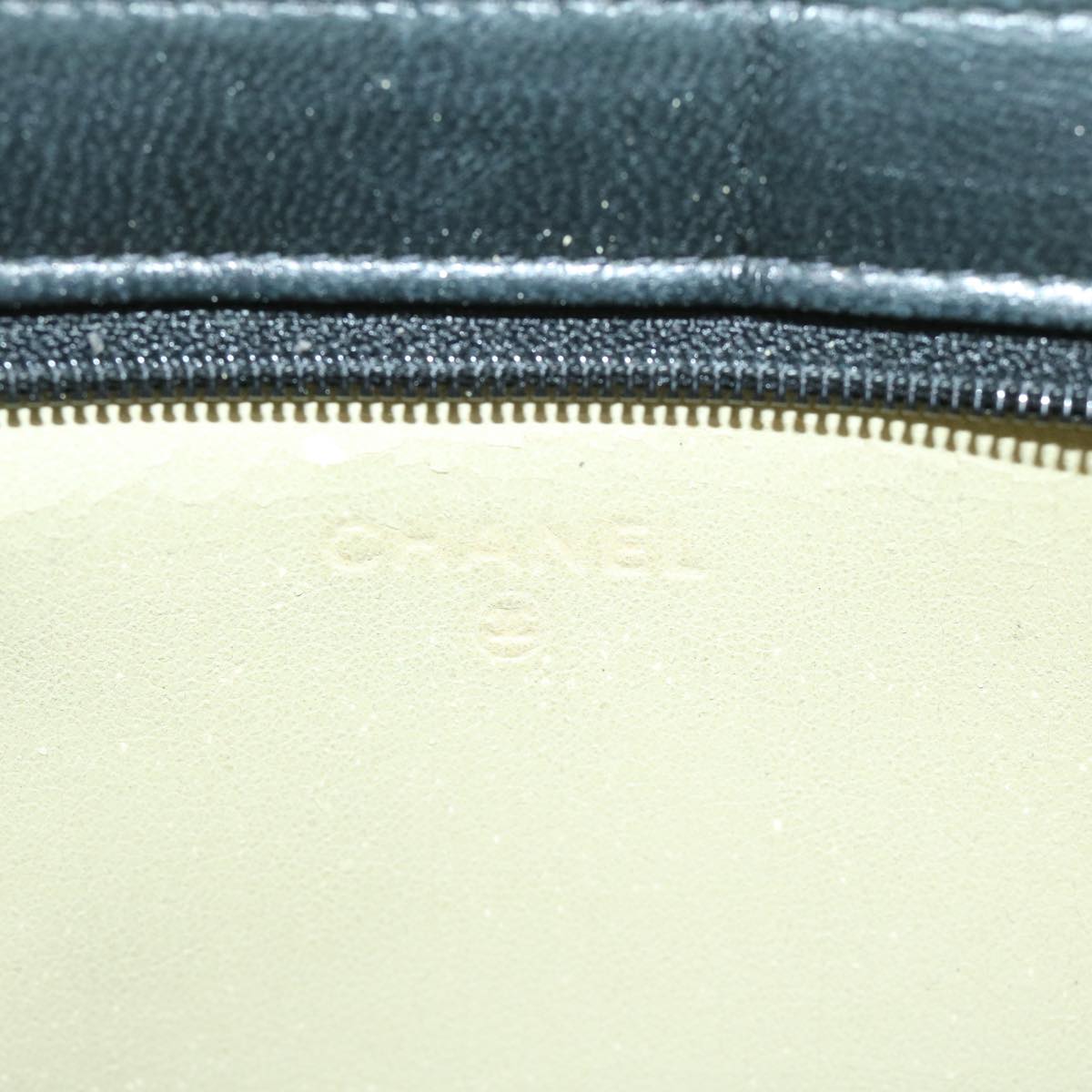 CHANEL Bicolole Pouch Leather Black CC 67139