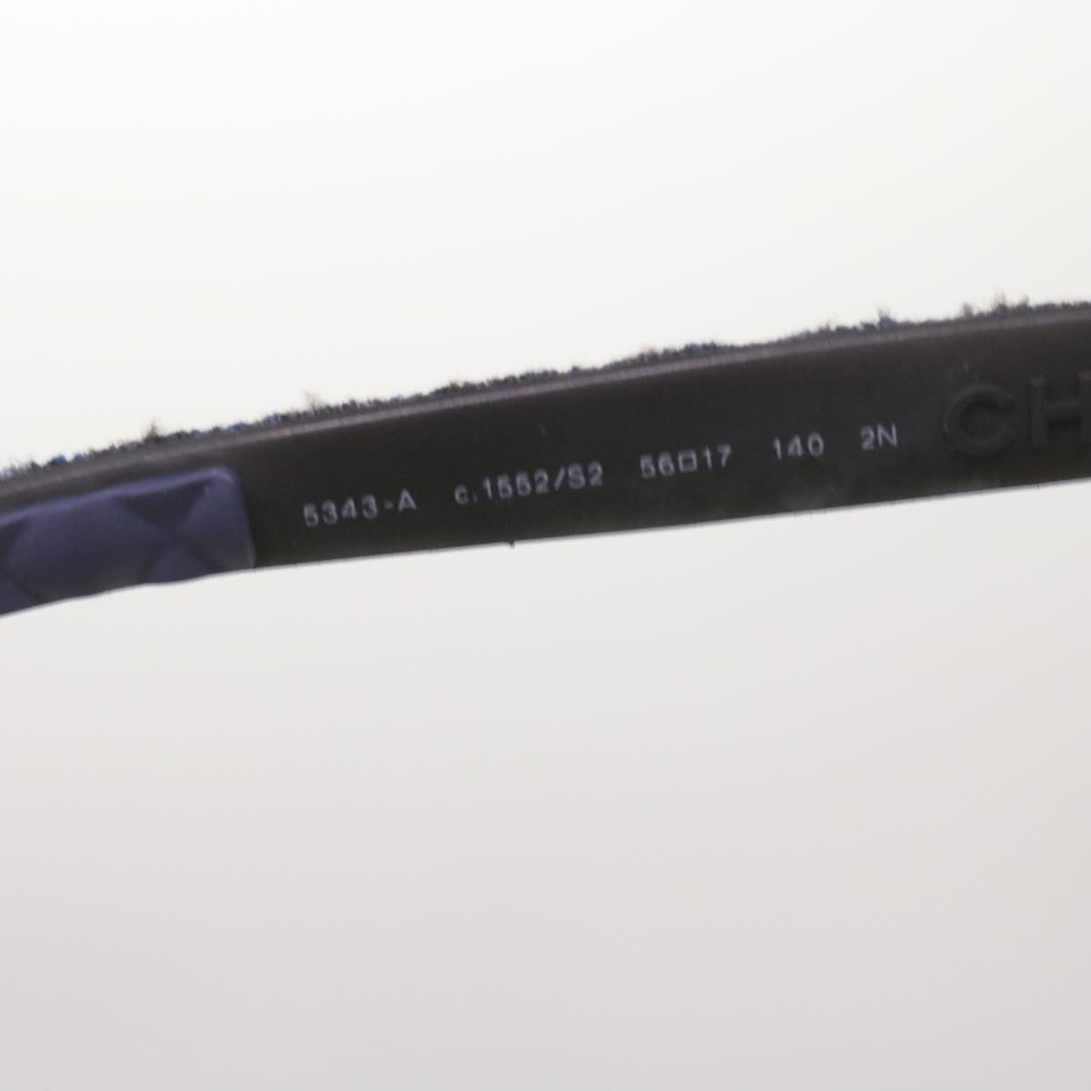 CHANEL Sunglasses plastic Blue CC 67511
