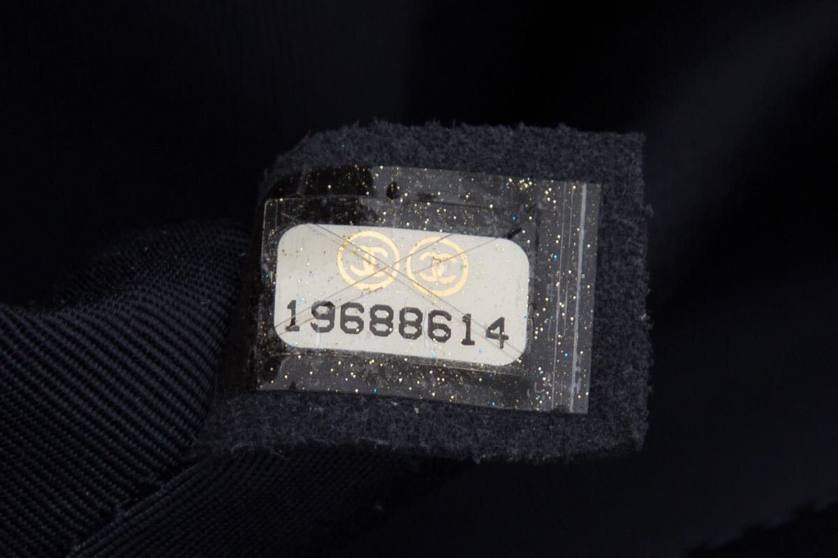 Chanel Navy Lambskin & Pink Multi Media Detail Medium Boybag