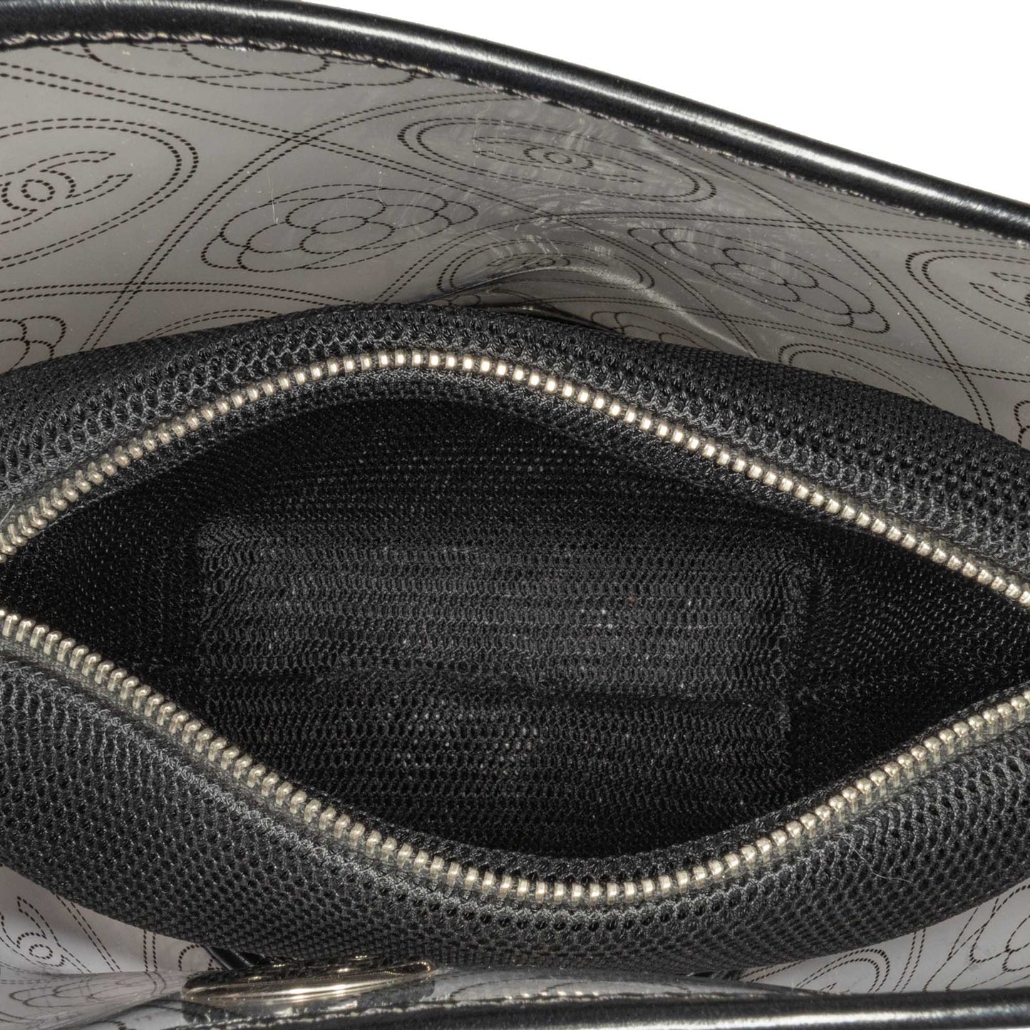 Chanel Sac Crumpled Calfskin PVC Camellia Bucket