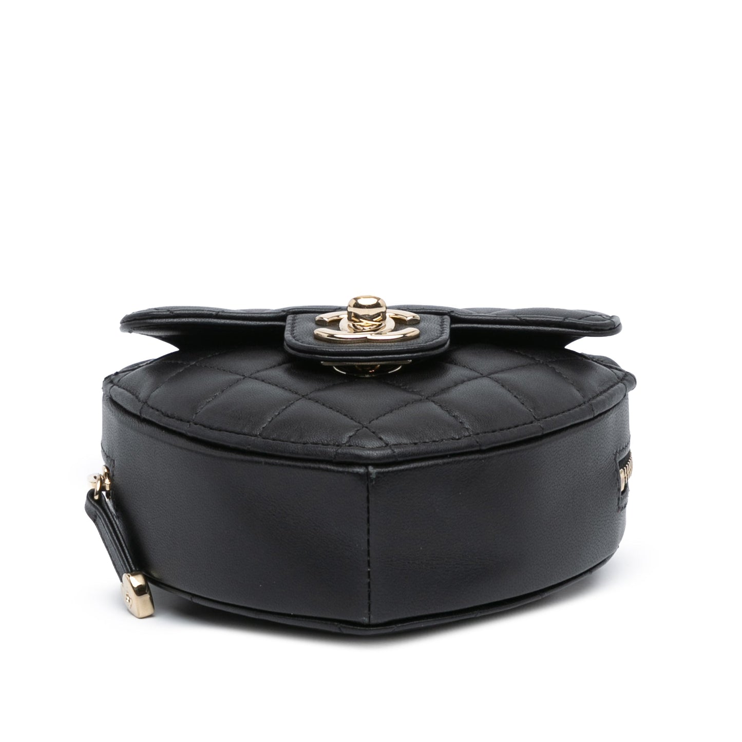 Black Chanel Mini Lambskin CC in Love Heart Crossbody