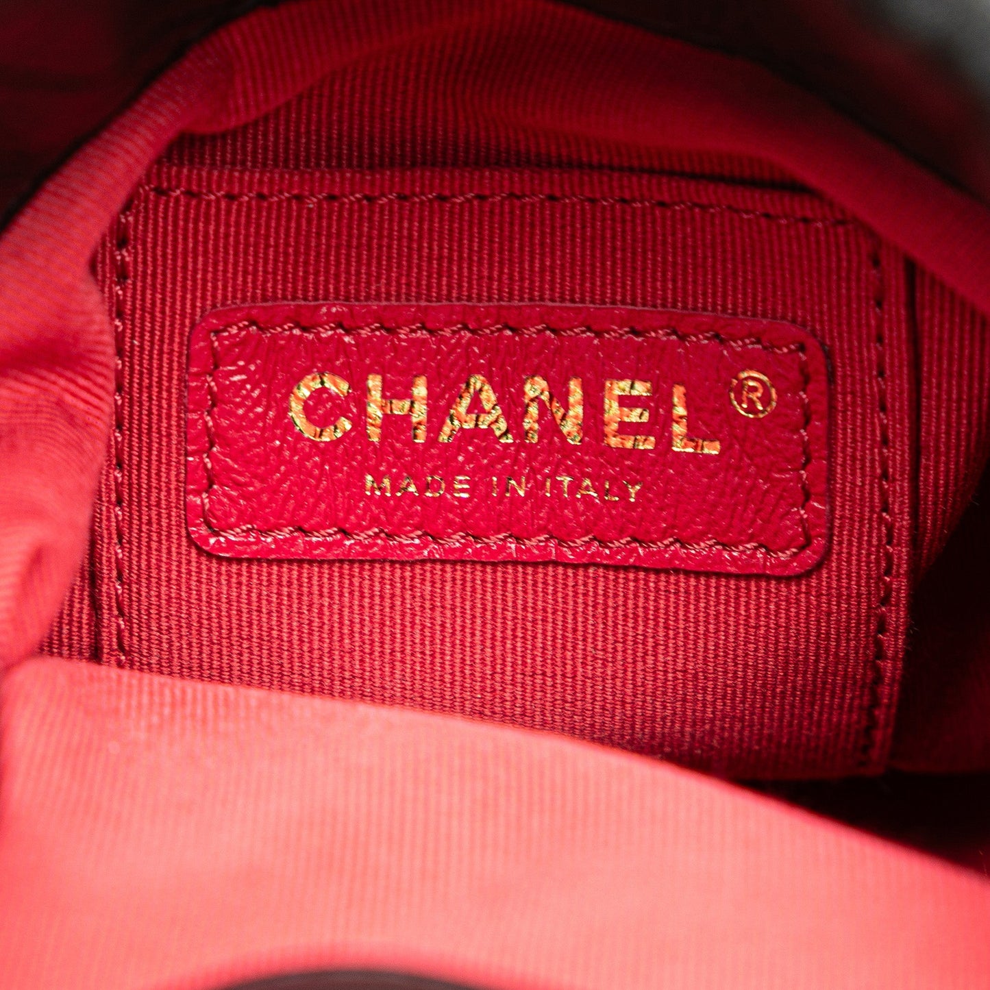 Black Chanel Quilted Lambskin Pearl Crown Drawstring Bucket Bag