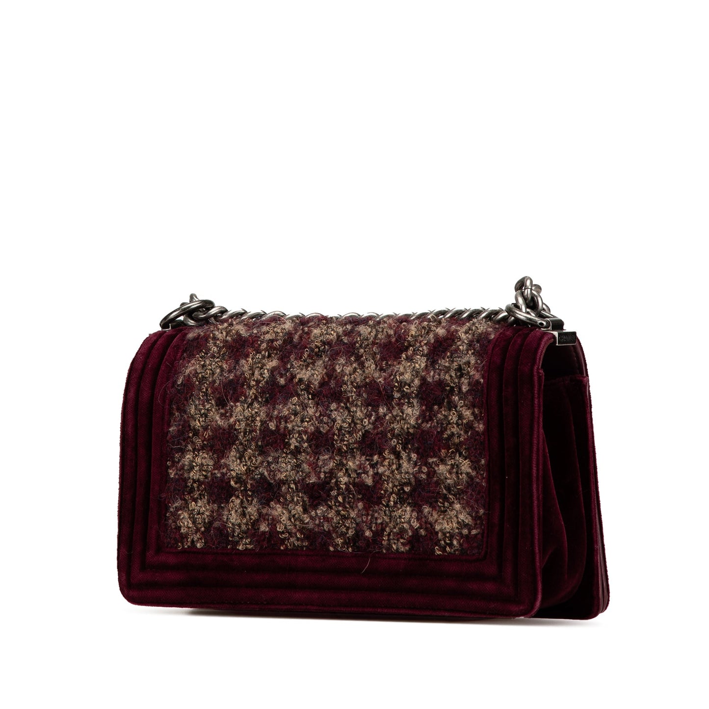 Chanel Sac Medium Velvet and Tweed Boy Flap