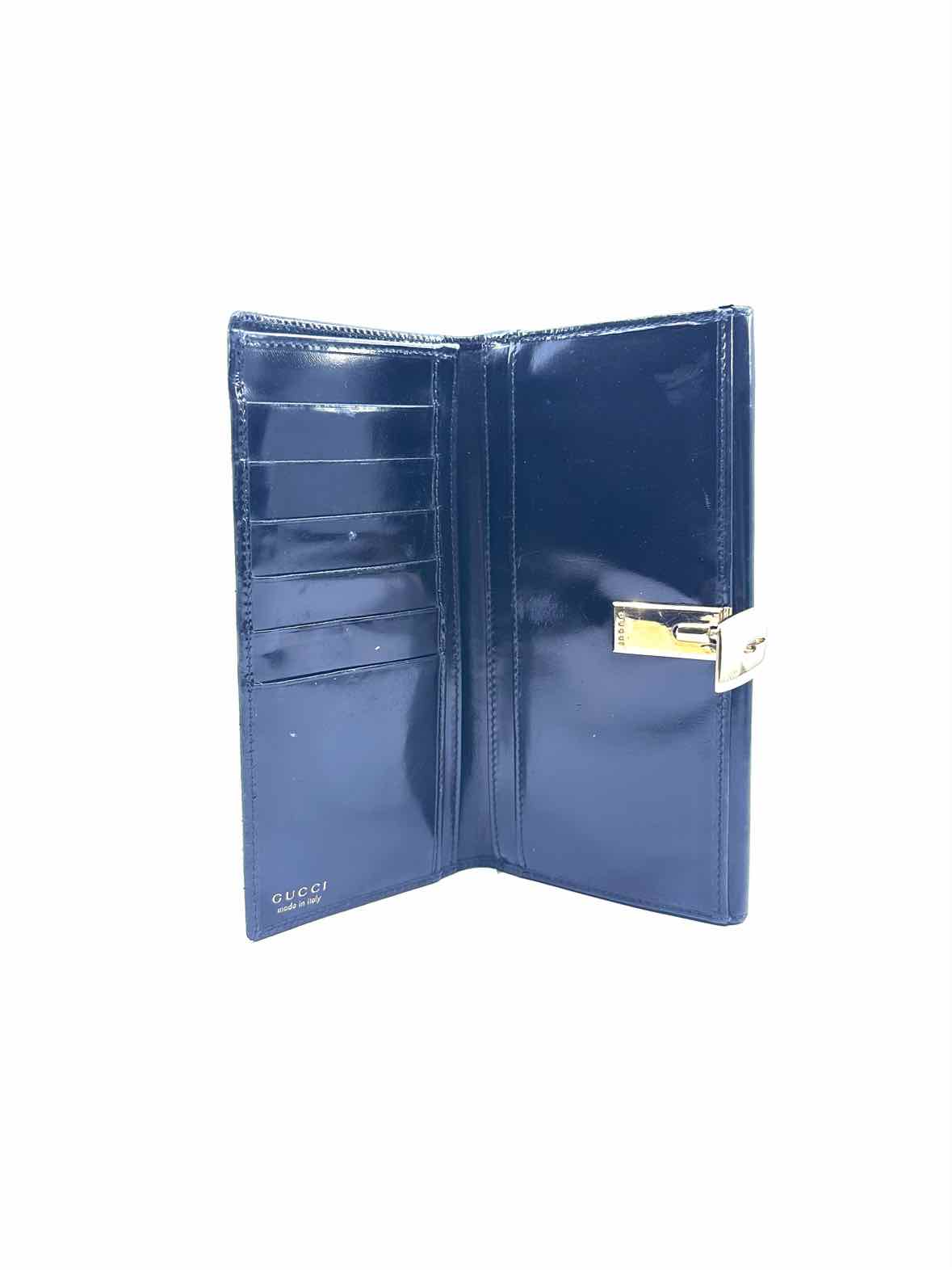 GUCCI Black Patent Leather Wallet