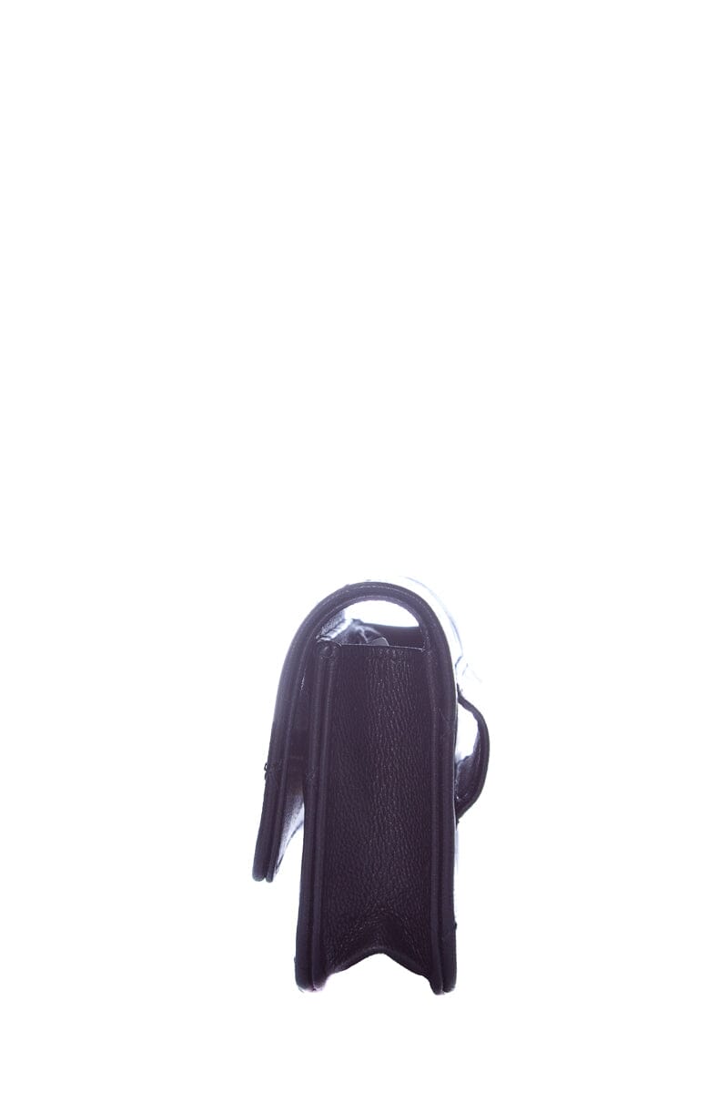 Chanel Black Mini Lambskin Flap Two Toned Hardware Belt Bag