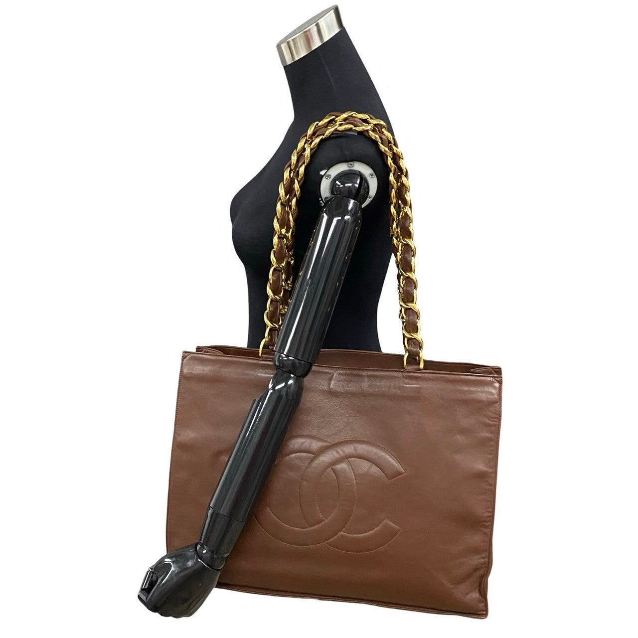 Chanel Coco Mark Tote Bag Leather Tote Bag 08458