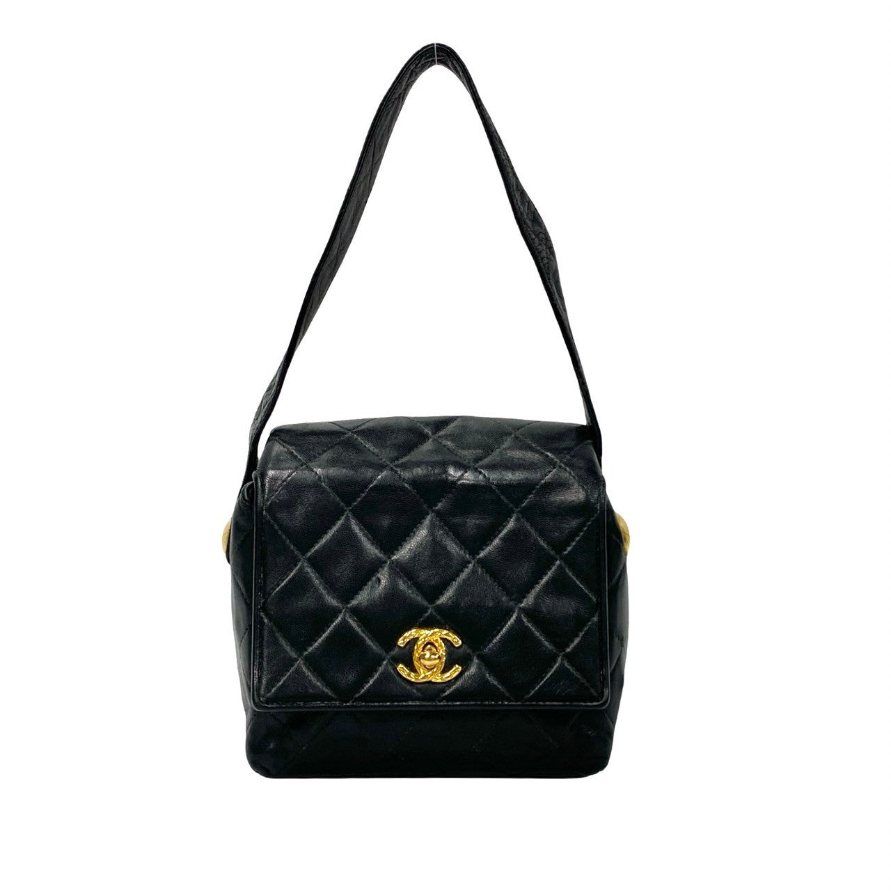 Chanel CC Square Matelasse Bag Leather Handbag
