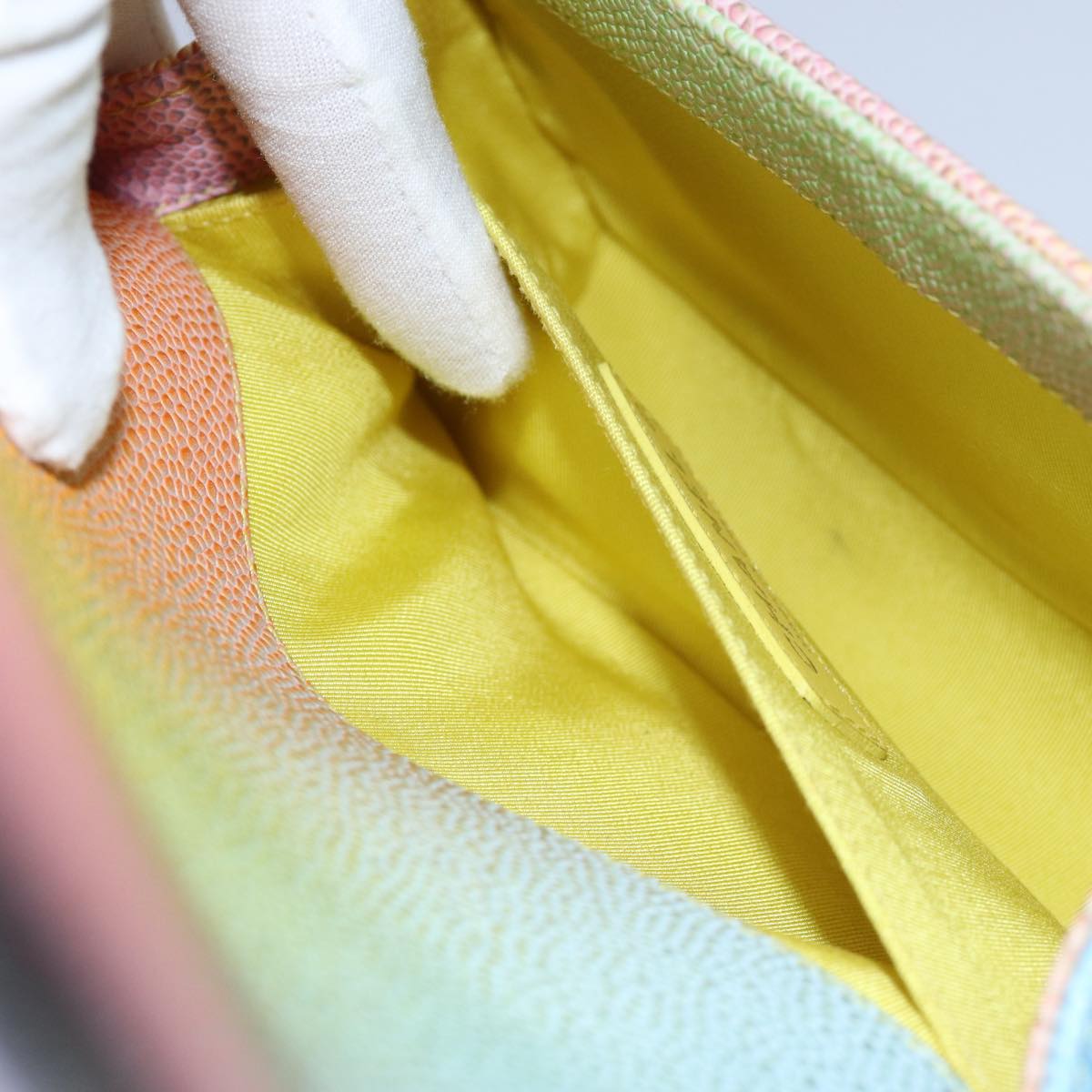 CHANEL Matelasse Boy Chanel Chain Shoulder Bag Leather Rainbow CC 71579S