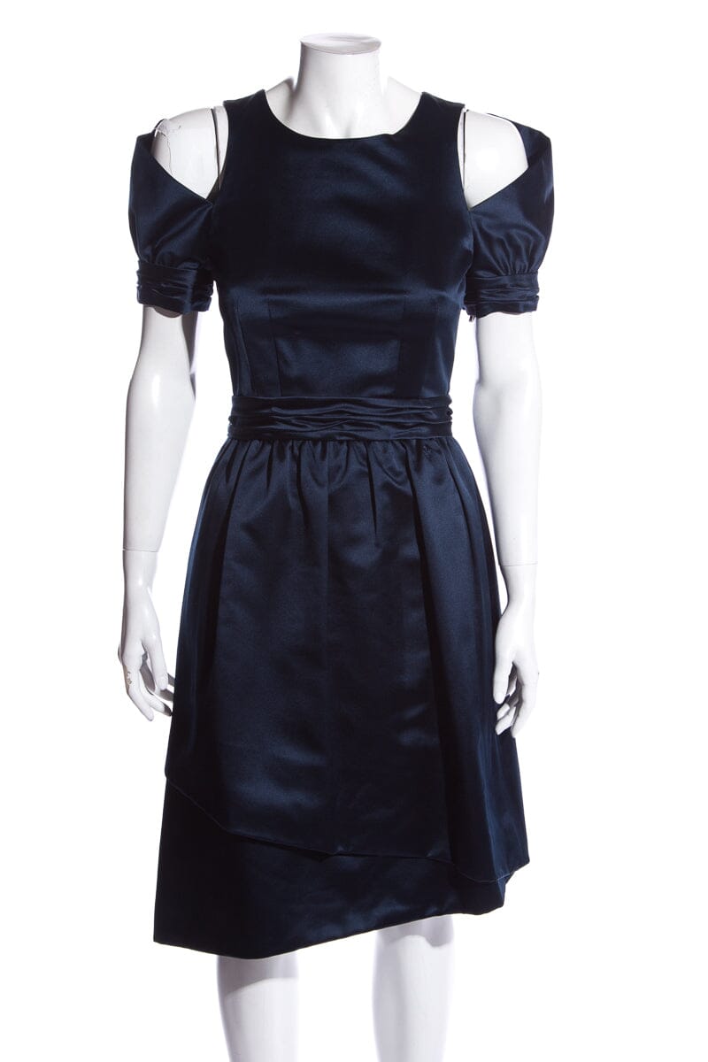 Chanel Navy Dress SZ 36 NWT