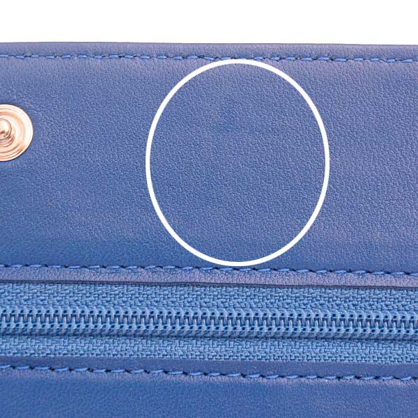 Chanel Camellia Chain Wallet Blue Lambskin