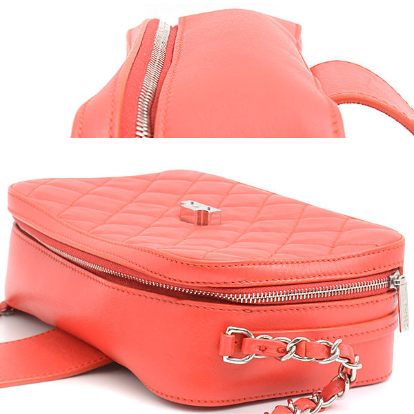 Chanel Leather Matelasse Half Coco Chain Shoulder Bag