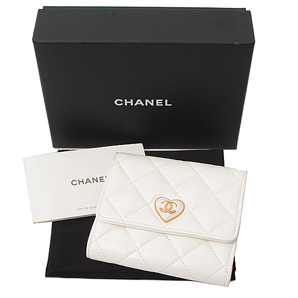 Chanel Leather Matelasse Small Flap Wallet
