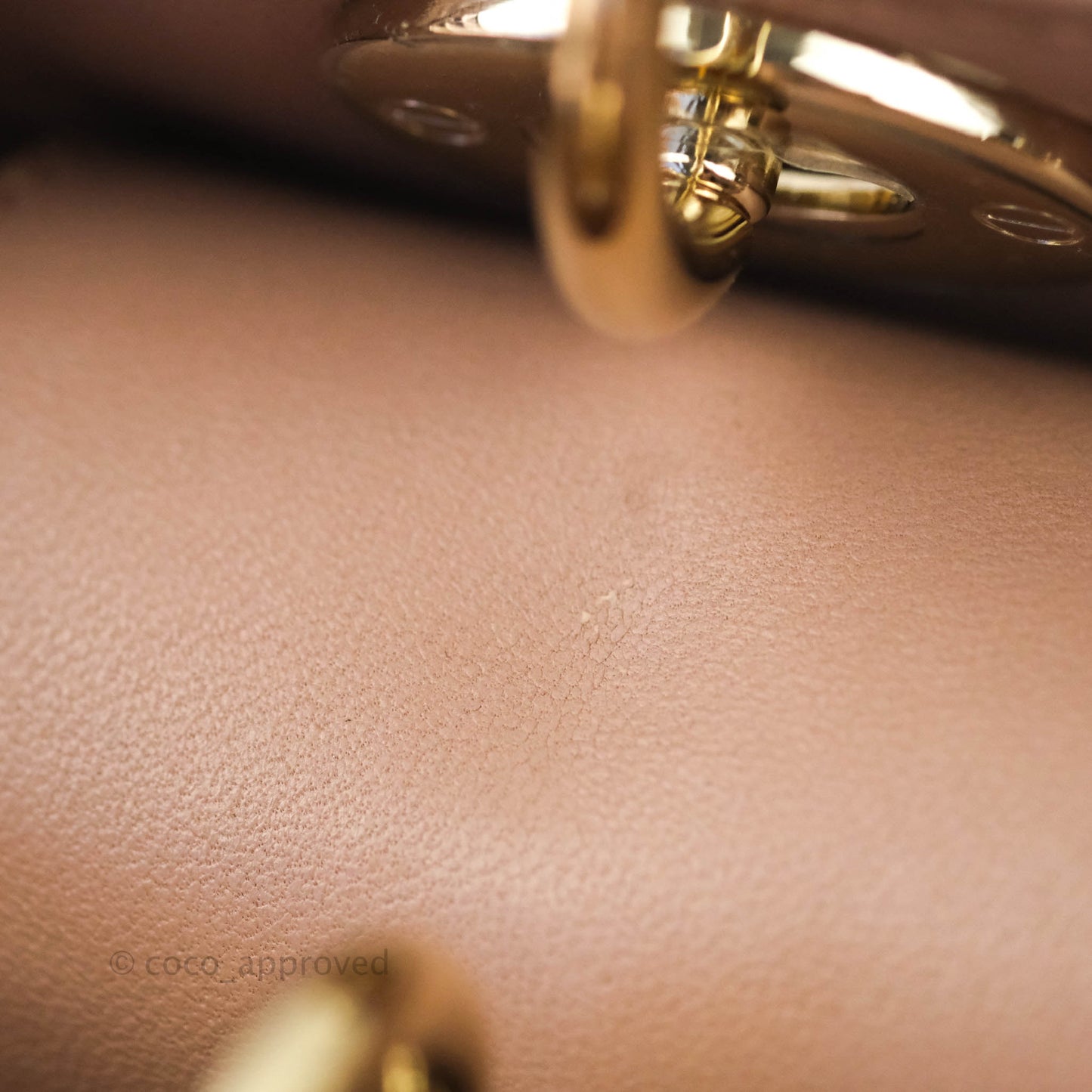 Christian Dior Lambskin My ABCDior Lady Dior Dark Beige Gold Hardware