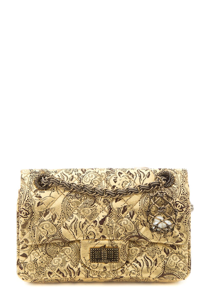 Chanel Black and Gold Paris - Moscou Limited Edition Runway Double Flap 2.55