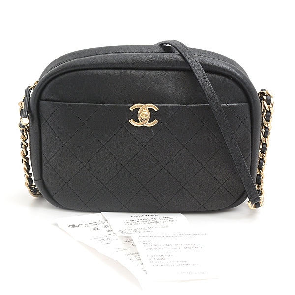 Chanel Chain Shoulder Camera Bag Black