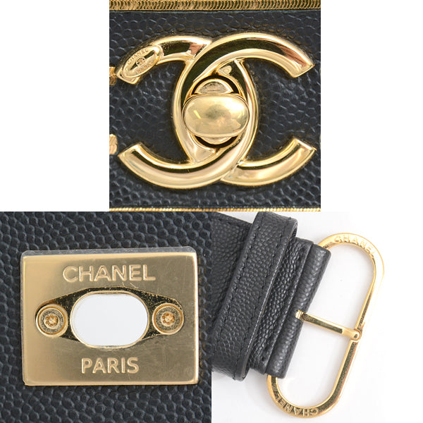 Chanel Caviar Skin Waist Bag Black