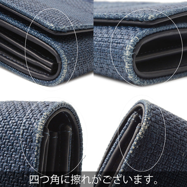 Chanel Nylon Canvas Calfskin Doville Flap Wallet