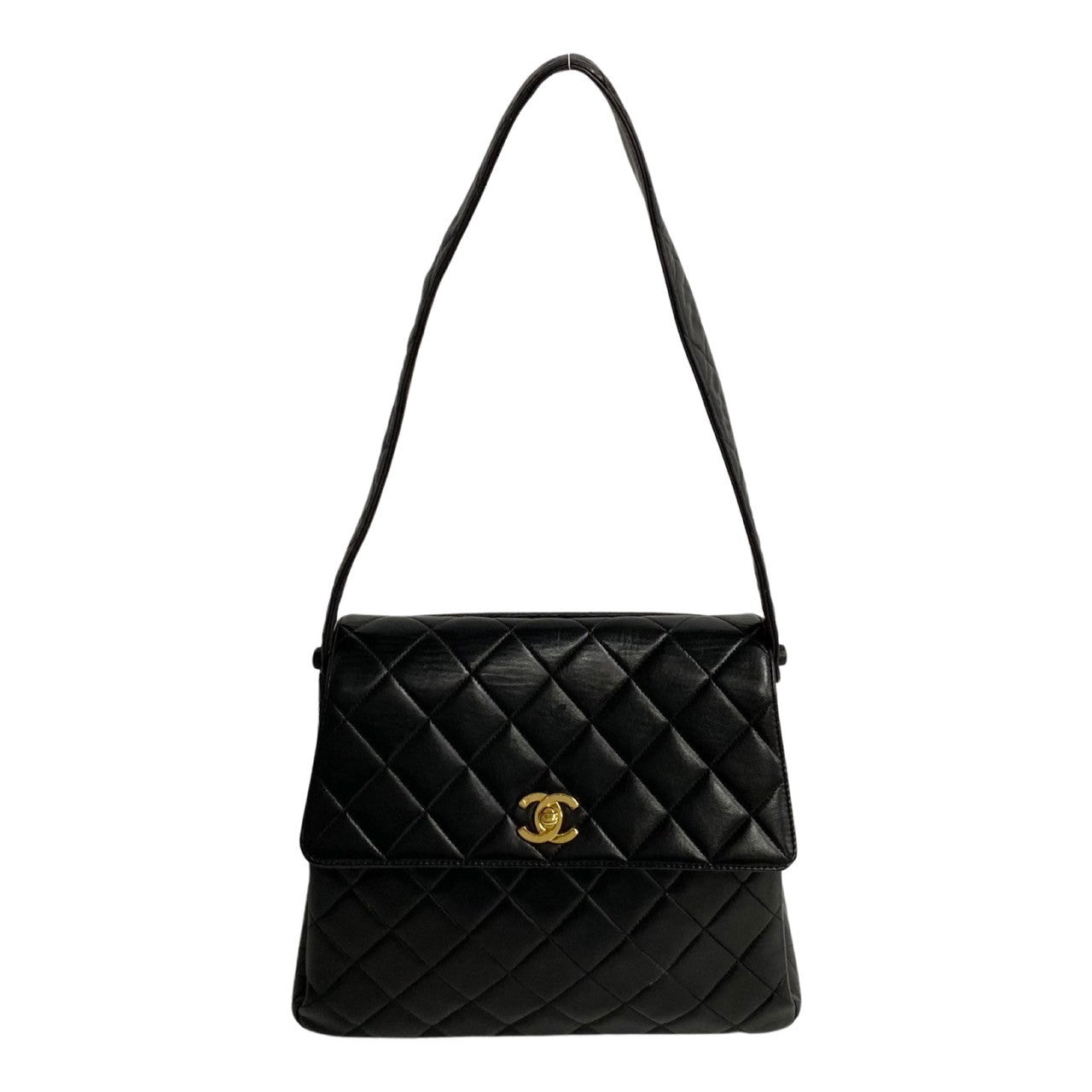 Chanel Quilted CC Flap Shoulder Bag Leather Shoulder Bag in New Condition
