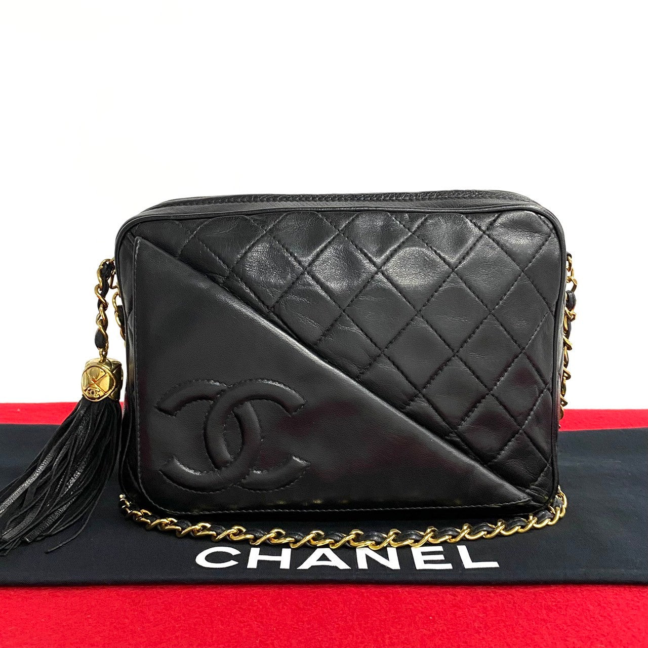Chanel CC Matelasse Camera Bag Leather Crossbody Bag