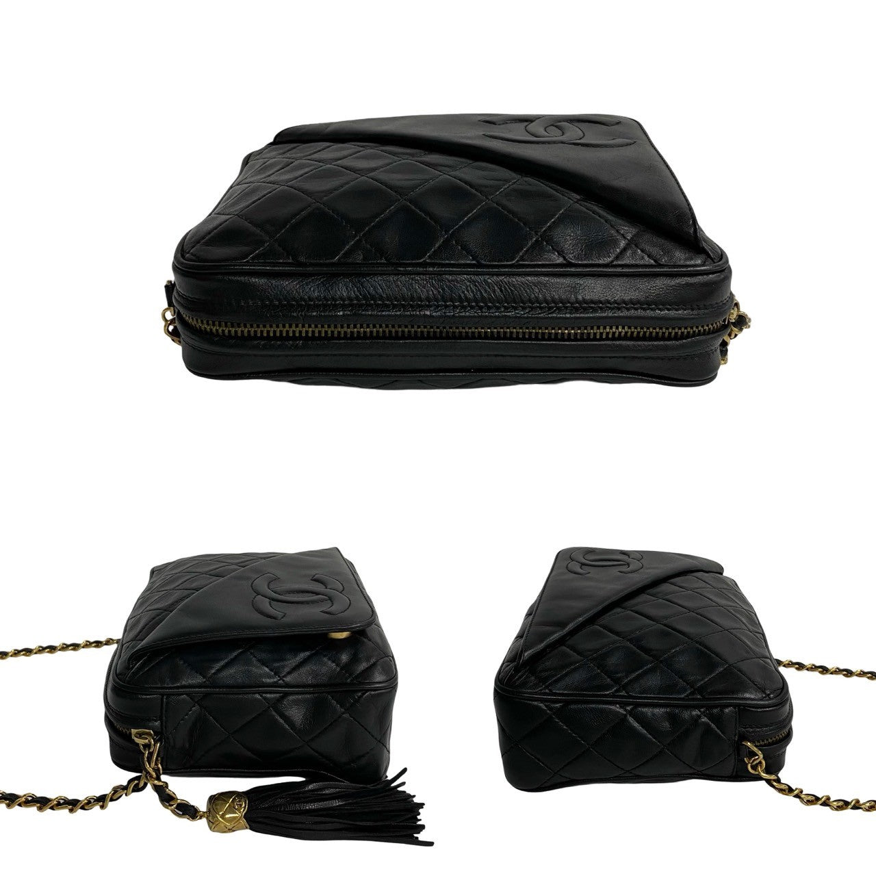 Chanel CC Matelasse Camera Bag Leather Crossbody Bag