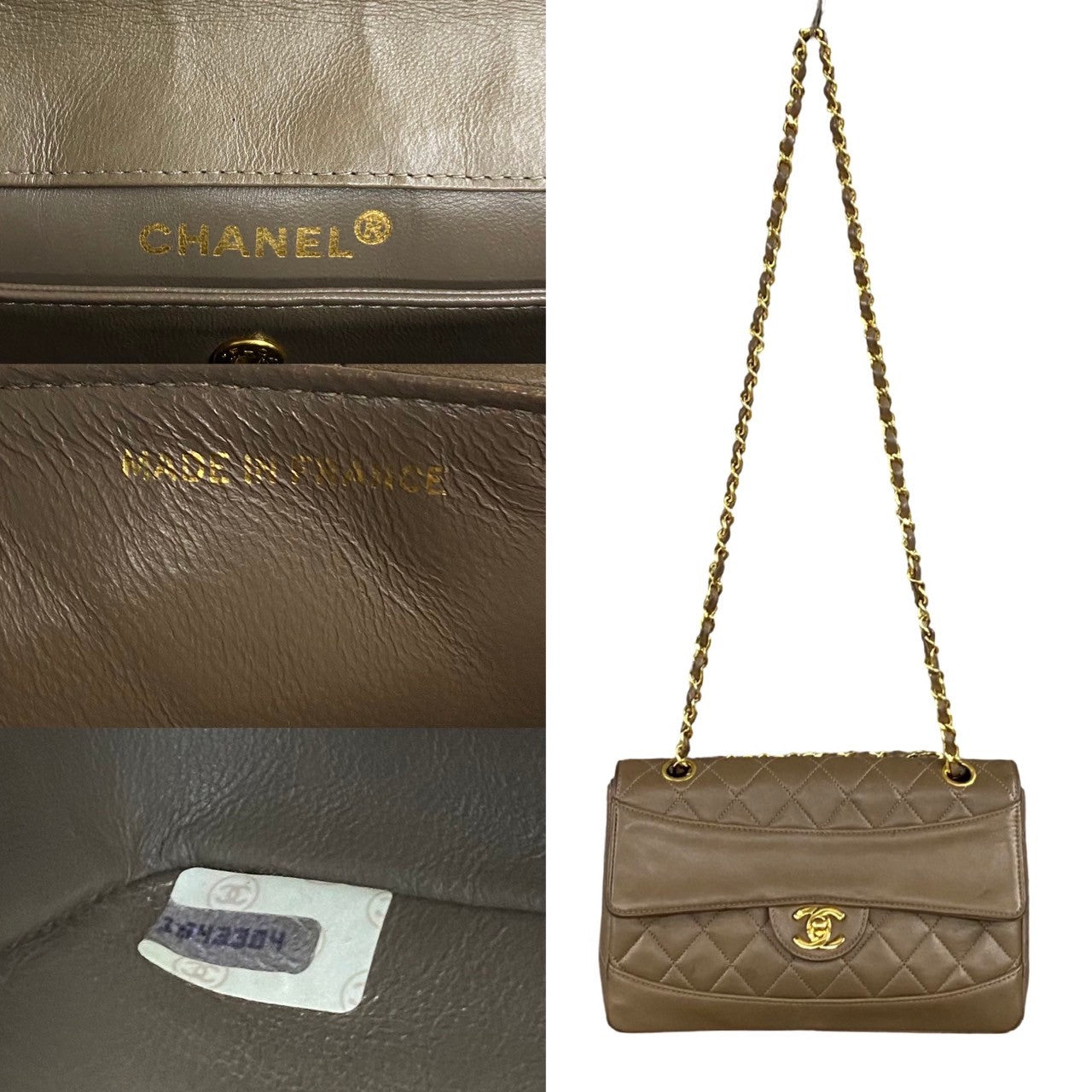 Chanel CC Quilted Leather Shoulder Bag Leather Shoulder Bag