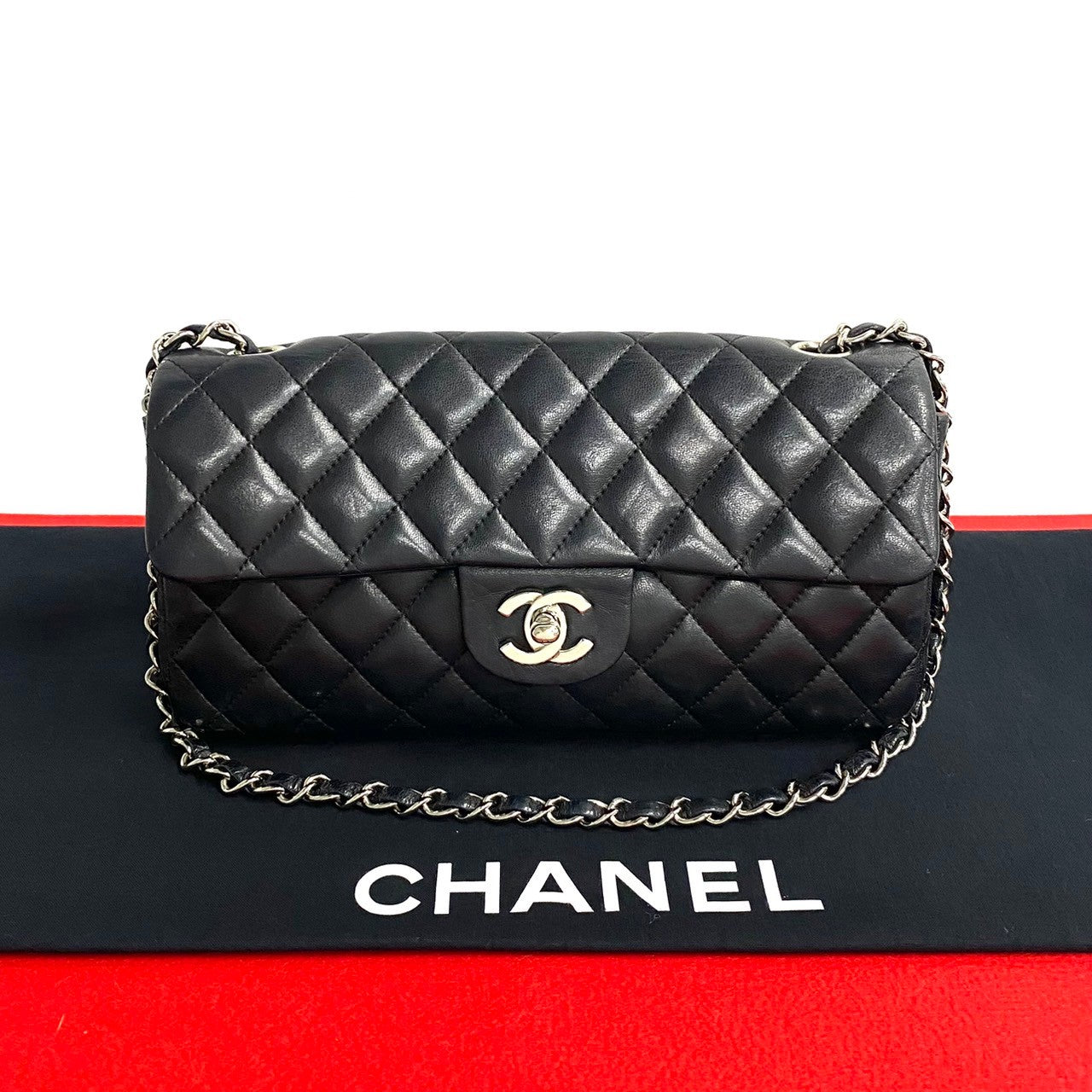 Chanel CC Matelasse Flap Shoulder Bag Leather Crossbody Bag