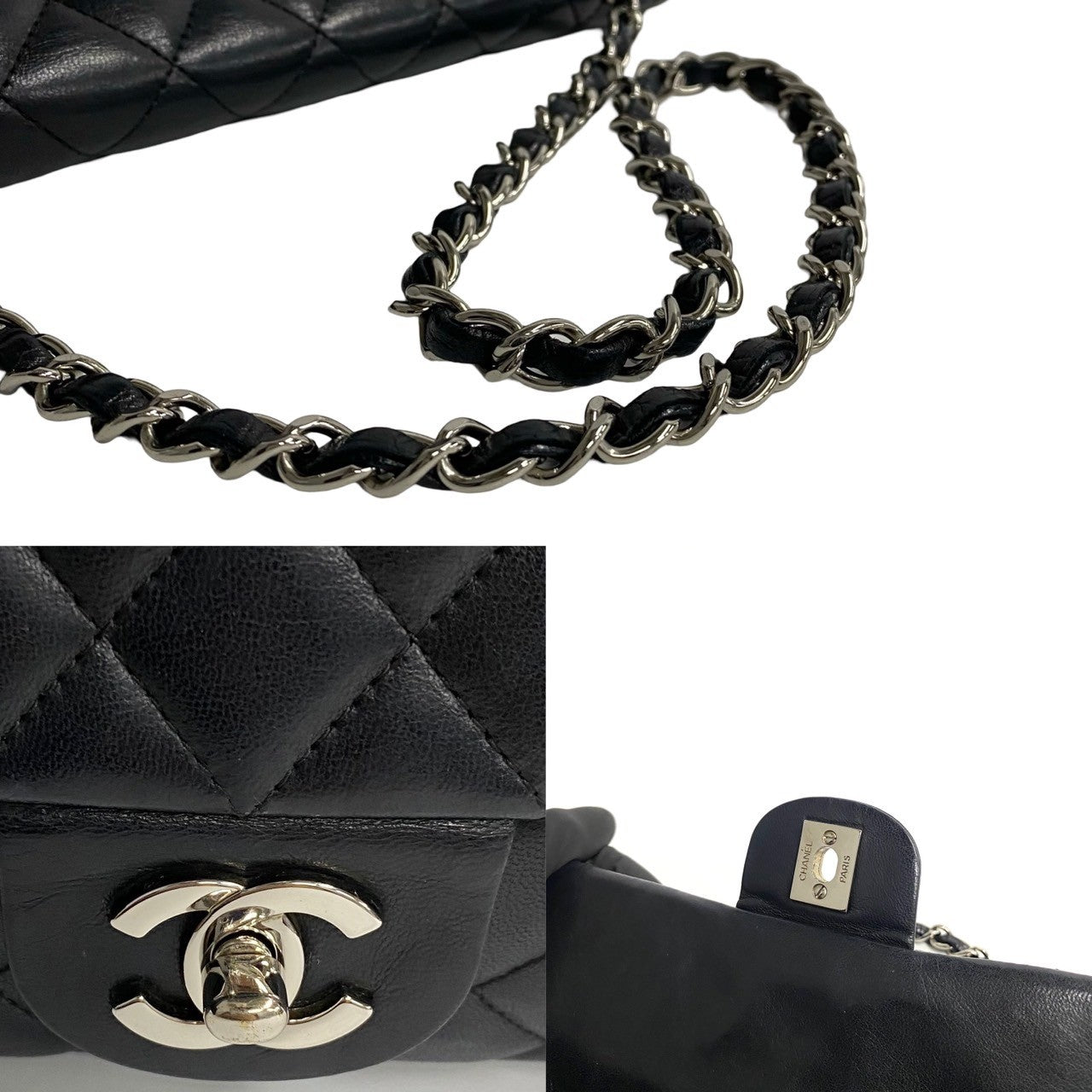 Chanel CC Matelasse Flap Shoulder Bag Leather Crossbody Bag