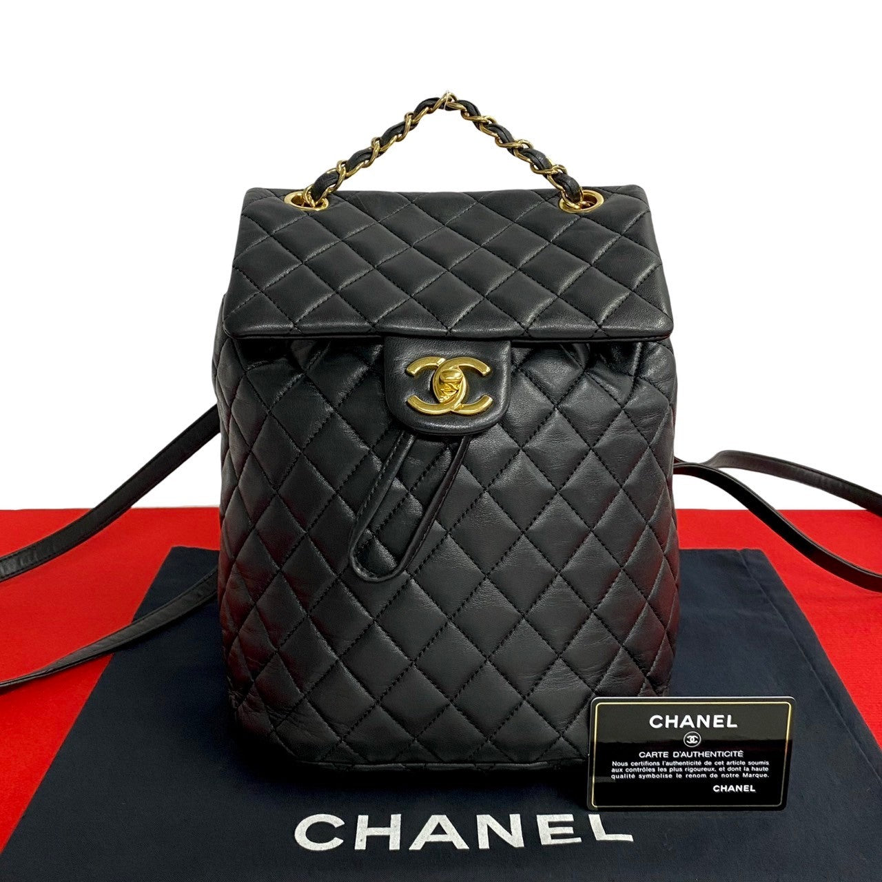 Chanel CC Urban Spirit Backpack Leather Backpack