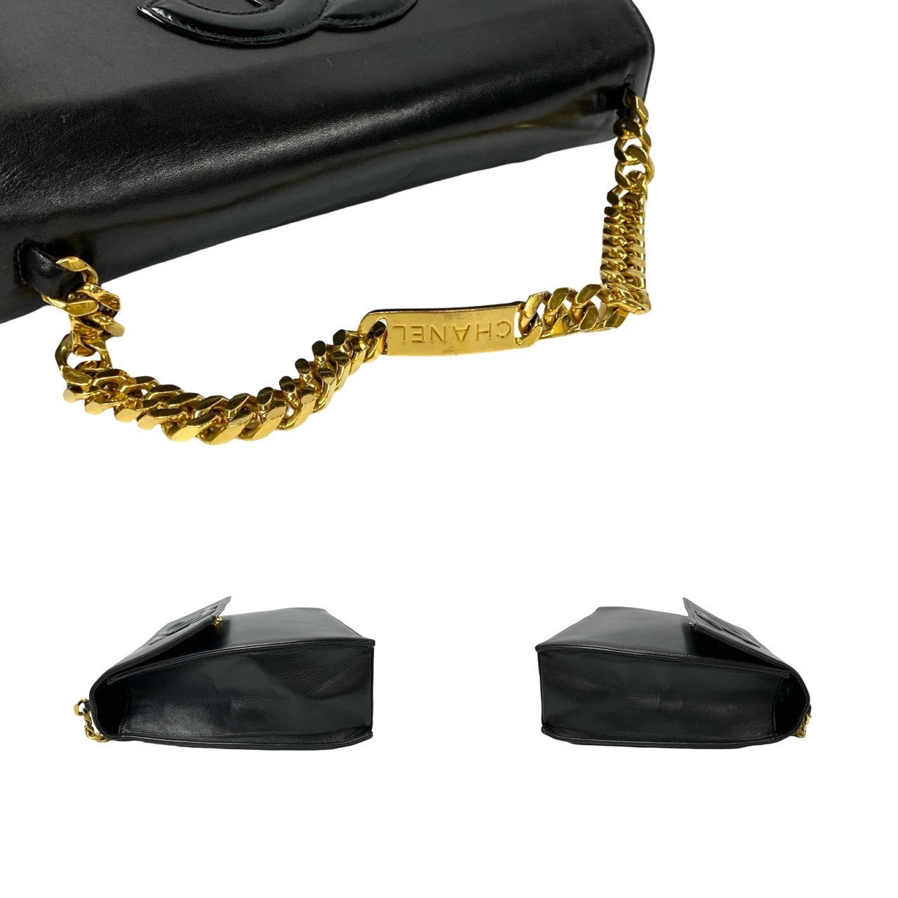 Chanel CC Chain Flap Handbag Leather Handbag